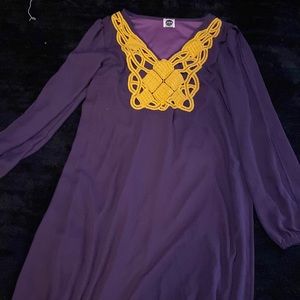 LSU colored dress size S